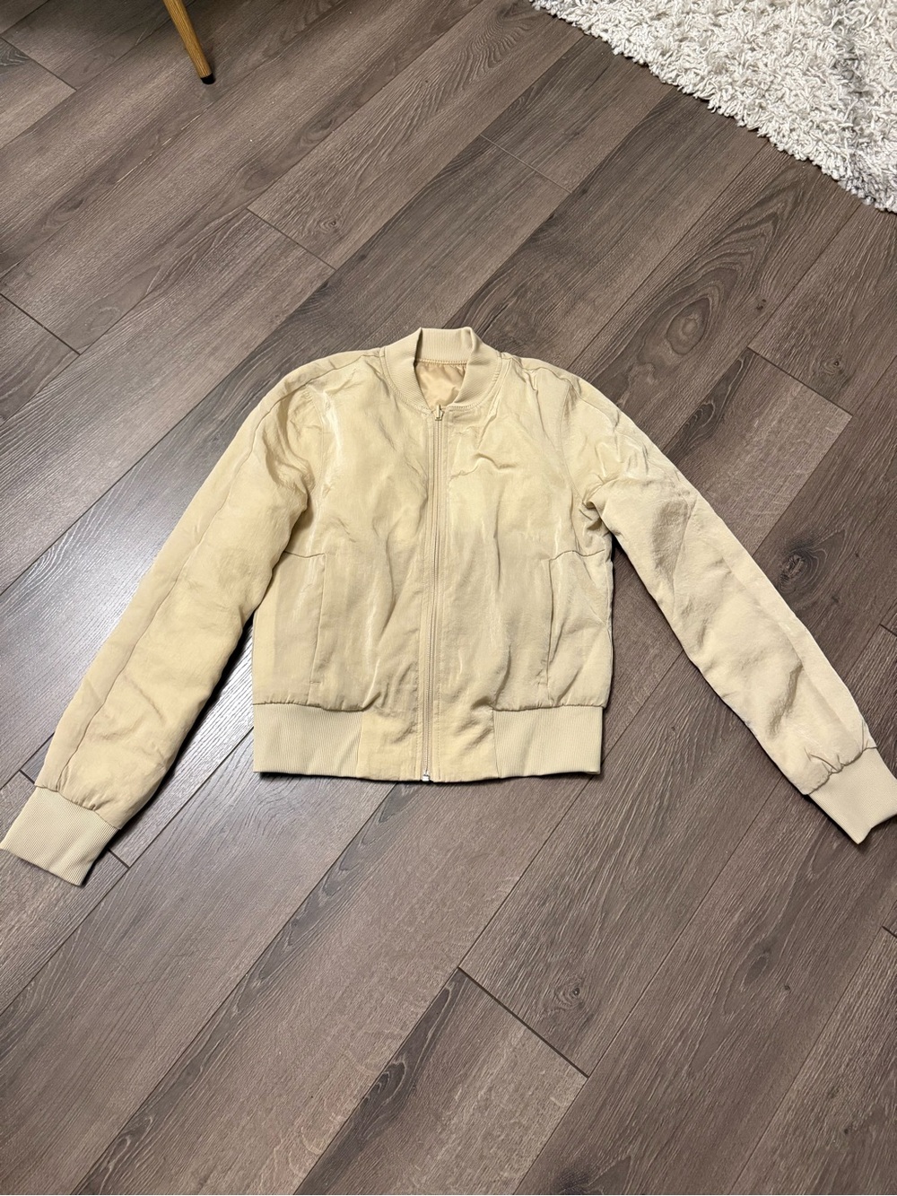 lululemon athletica Beige Bomber Jacket